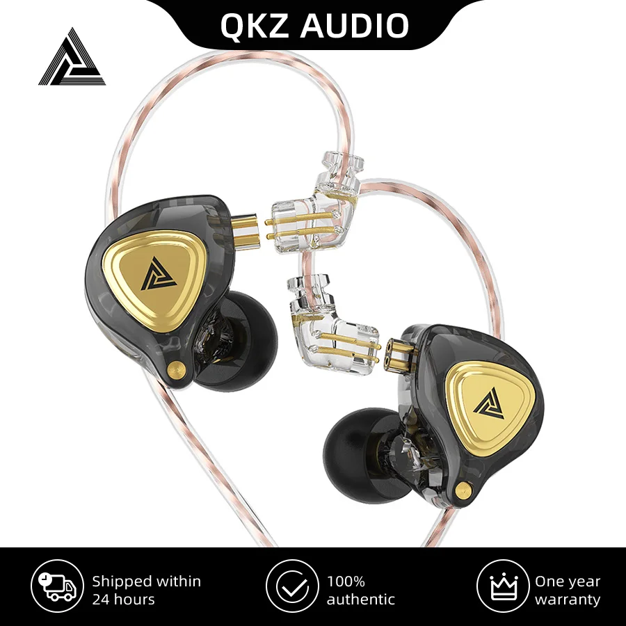 QKZ ZX3 EDS CRA Dynamic Earphones HIFI Music Sport Earbuds In Ear Noise Cancelling Headset EDXPRO ZS10PRO MT1 | Электроника