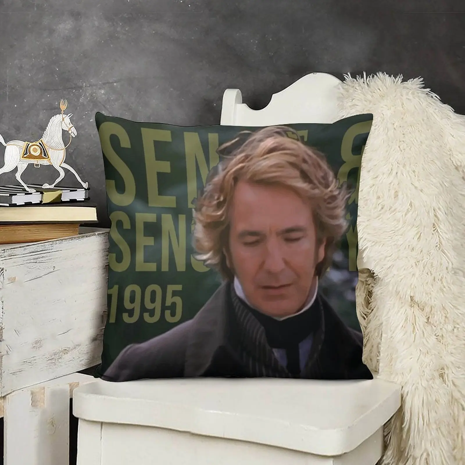Полковник Брэндон - Алан Рикман (Sense and Sensibility 1995) V2 Декоративная подушка Детская