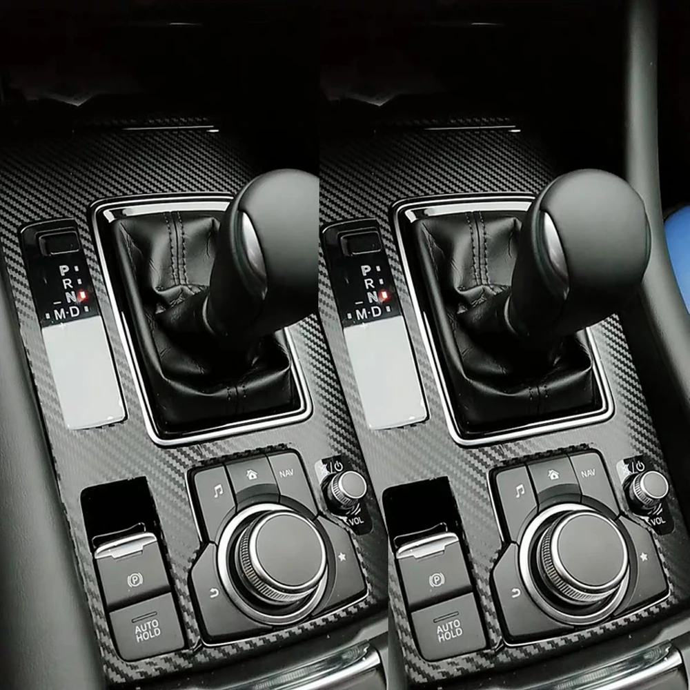 

3D/5D Carbon Fiber Car-style Interior Cover Console Color Stickers Decals Part Products Accessories For Mazda 6 Atenza 2017-2018