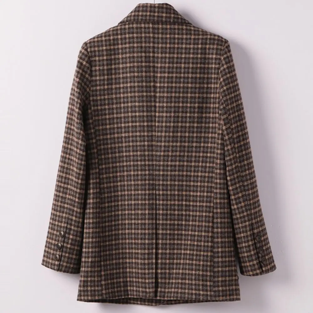 Spot wholesale black hooded suit coat (female) autumn 2022 new small Korean loose casual double breasted suit trendy top