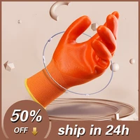 safety gloves pvc coating oil proof industrial work gloves for men women outdoor for construction garden gloves p538