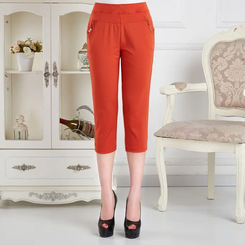 Женские капри из полиэстера Мода