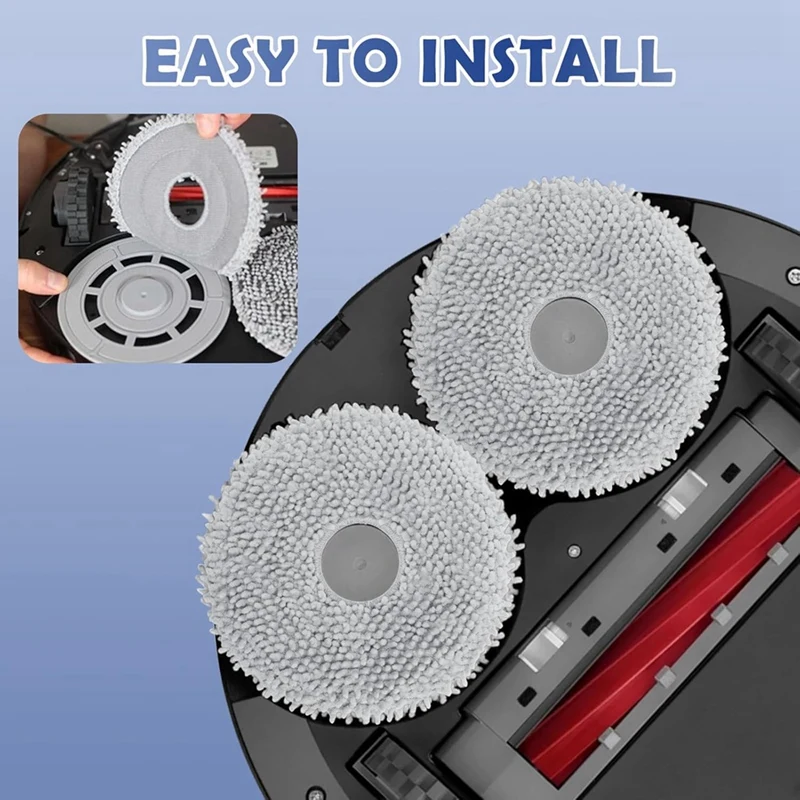 Для Roborock Q Revo/Qrevo Pro/Qrevo S/Qrevo Curv/Qrevo Maxv робот-пылесос ткань для швабры из микрофибры