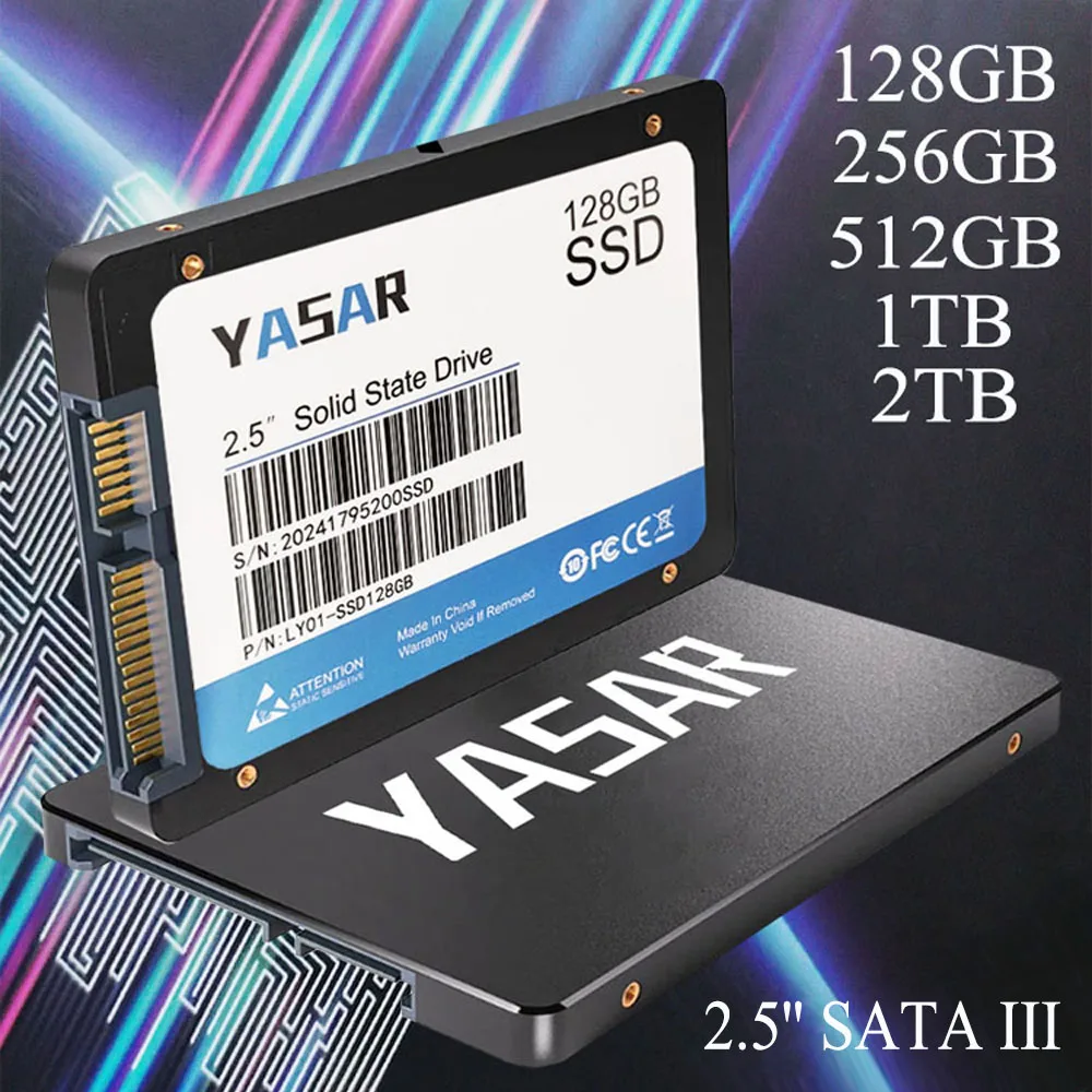 Твердотельный накопитель YASAR для ноутбуков и настольных компьютеров 2 ТБ 1 512 ГБ 256