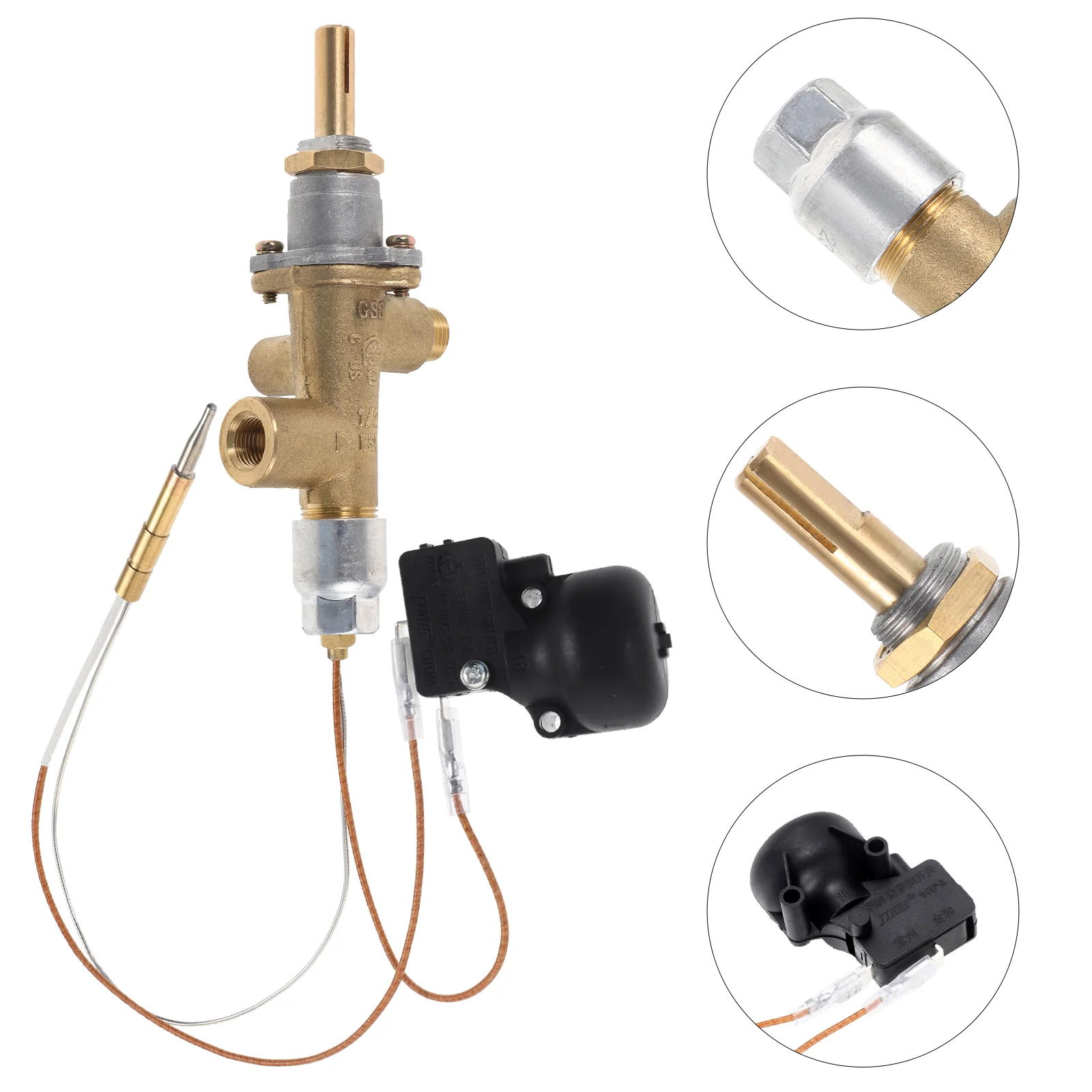 

1 Set of Heater Replacement Thermocouple Grill Fireplace Thermocouple Accessory