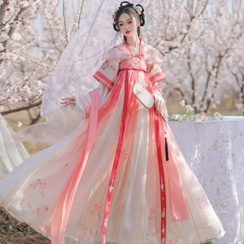Винтажное платье династии ханьфу Тан женское сказочное китайское для косплея
