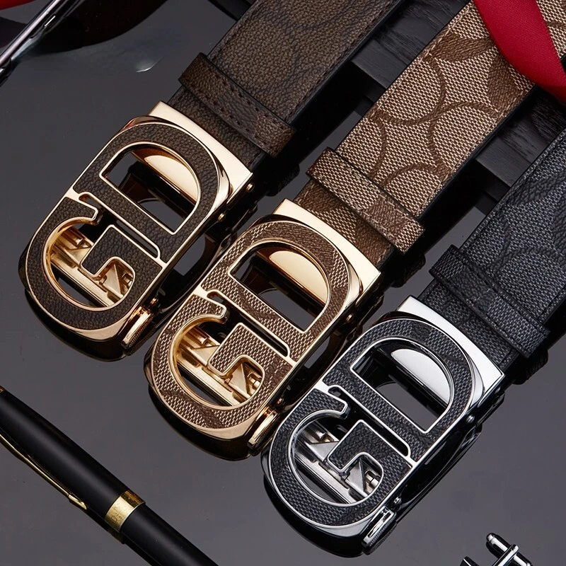 

Dante Men Belts Automatic Buckle Belt Genune Leather High Quality Belts For Men Leather Strap Casual Buises for Jeans