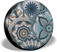 delumie fall decor indian mandalas vintage spare tire covers cute car accessories for women rv trailers jeep suv truck and many