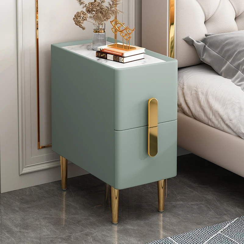 

Organizer Modern Nightstands Black Metal Nordic Wood Bedroom Bedside Table Side Table Storage Szafka Nocna Home Decorations