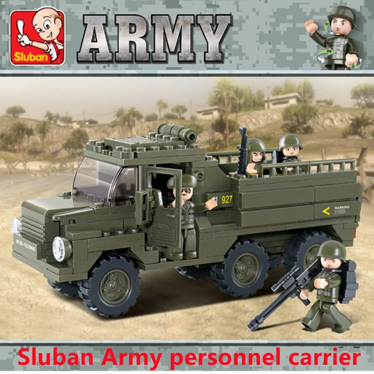 Конструктор Sluban, игрушки, Современные военные армейские блоки B0301/B0837 APC 230 шт.