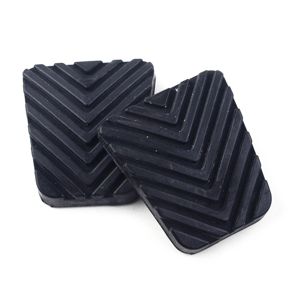 2pcs Rubber Pedal Pad Clutch Brake Pedals Rubber Pad Cover 3