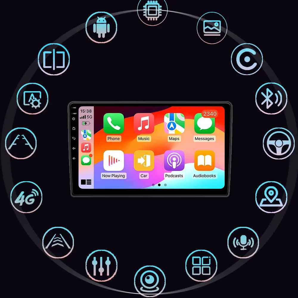 Фото Автомобильный радиоприемник Android 14, для KIA Sportage 3 Sportage R 2010-2016, беспроводной Android Auto Carplay, мультимедийный плеер, автомобильная стереосистема 4G + WIFI №3