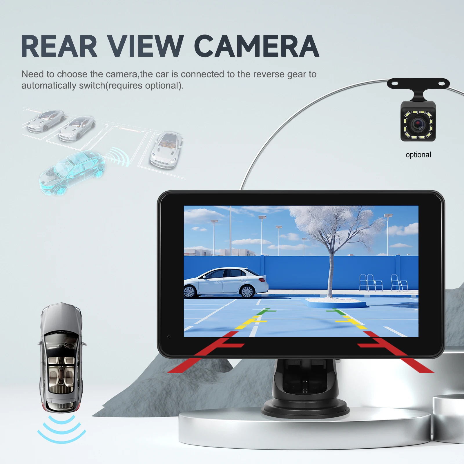 Мультимедийный плеер Podofo на Android с 7 &quotэкраном IPS экраном FM радио Bluetooth типоразмер