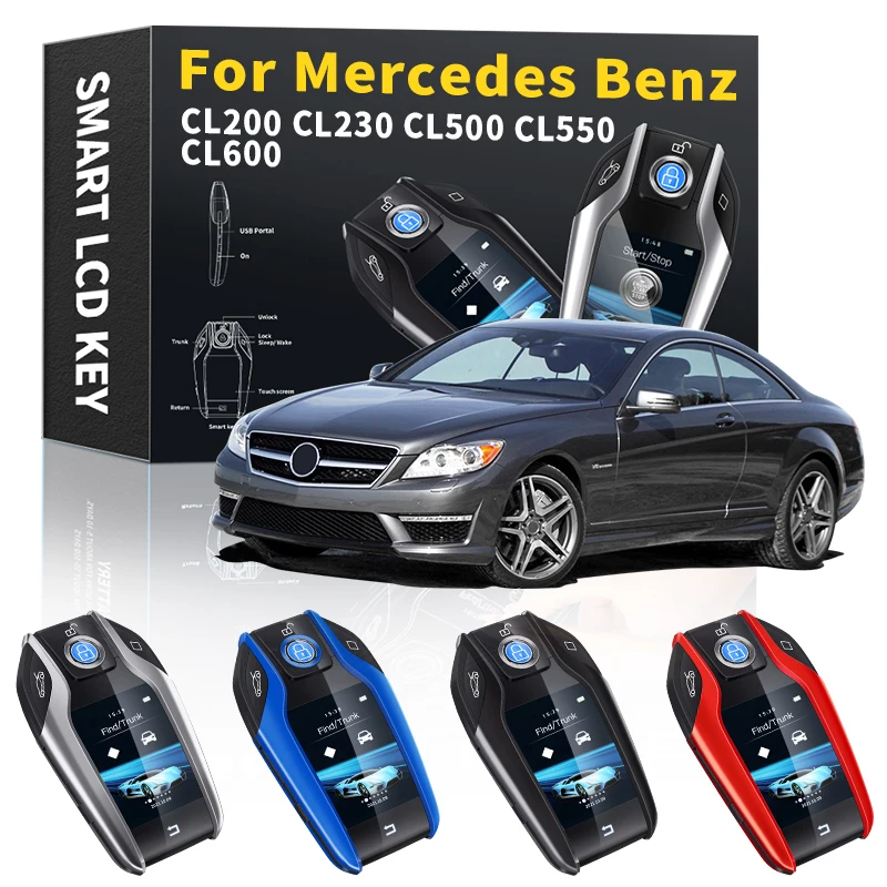 

Car Smart Remote Control Key LCD Display Smart For Mercedes Benz CL200 CL230 CL500 CL550 CL600 Key keychain Car Accessories