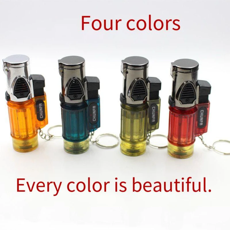 

Mini Portable Cigar Lighter Pen Spray Gun Blue Flame Lighter Butane Gas Strong Fire Power Fuel Lighter Windproof Outdoor Lighter