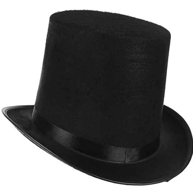 

Аксессуары для вечевечерние для взрослых, Шляпа Волшебника Ringmaster черного цвета, шляпа Федора