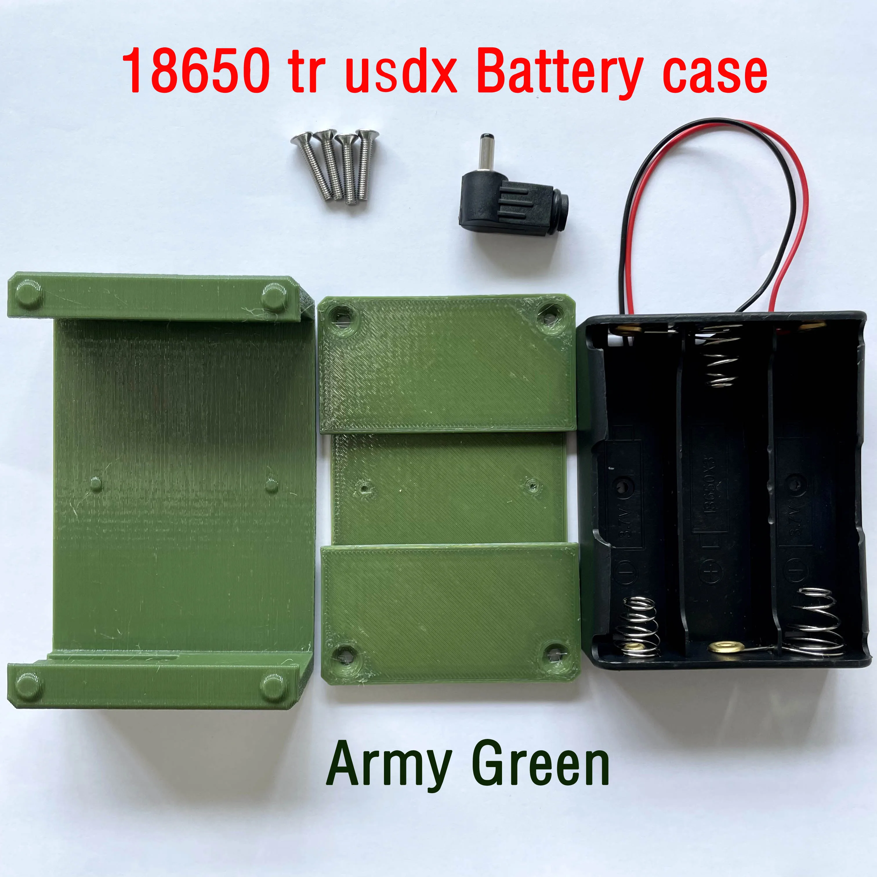 tr uSDX Transceiver 18650 Battery Case Kits By DL2MAN |