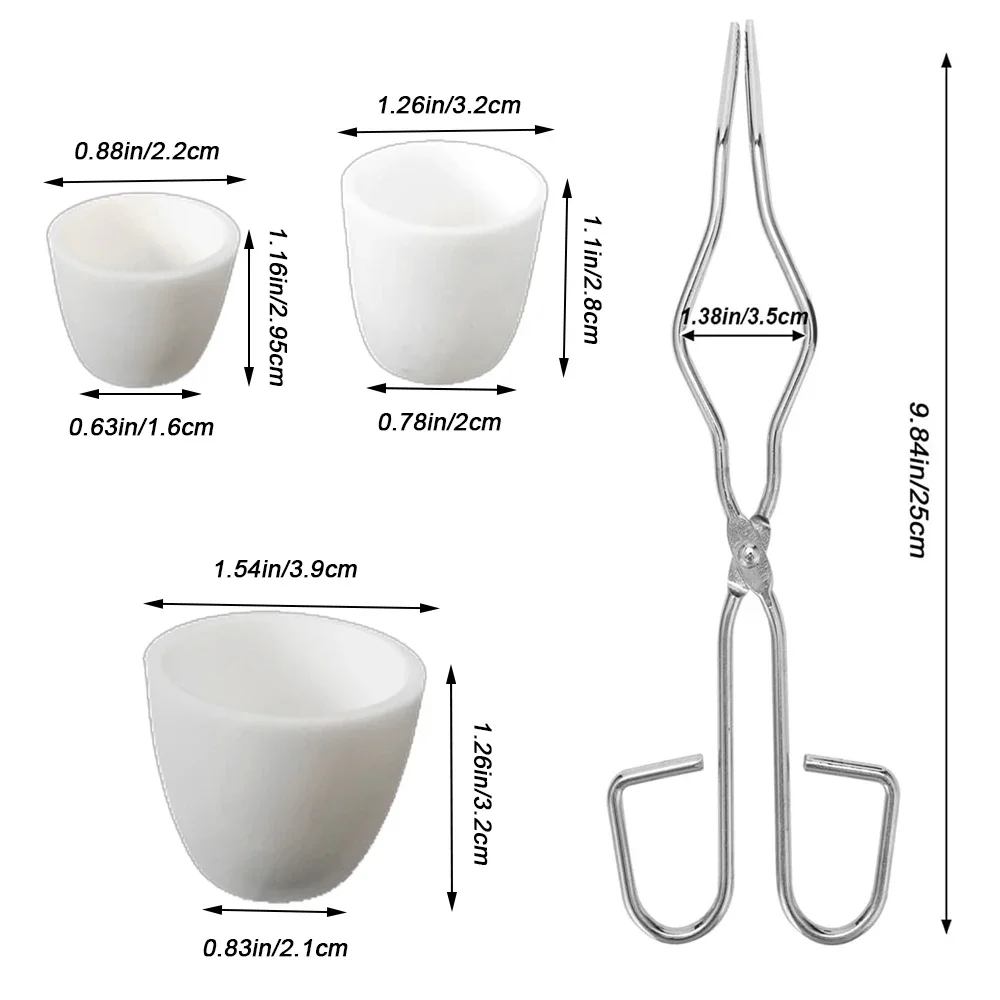 1 комплект, тигель из глинозема, огнеупорный кирпич, сотовая керамическая пластина, плоскогубцы для тигля, сварной плавящийся комплект для литья для изготовления ювелирных изделий