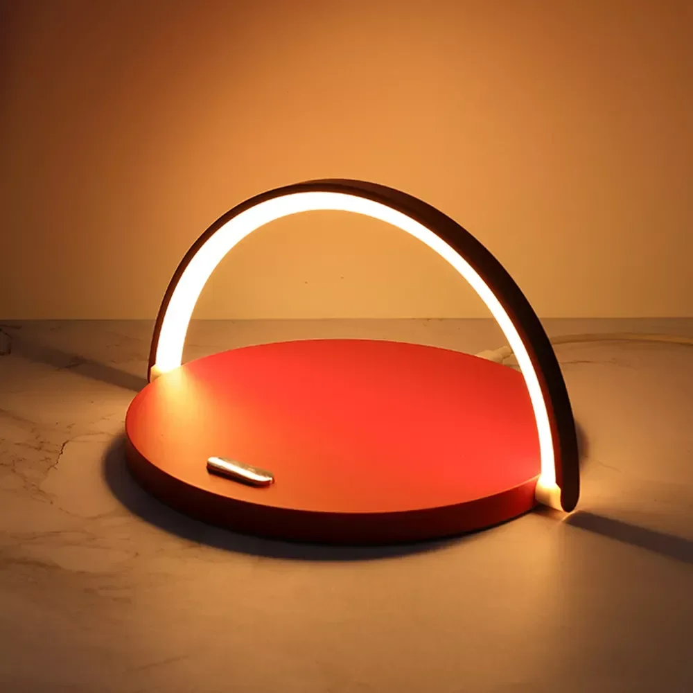 

Wireless Charger Pad Table Lamp 12 Pro Mini 11 Pro Max XS XR 8 S21 S20 S10 Fast Charging night light Stand