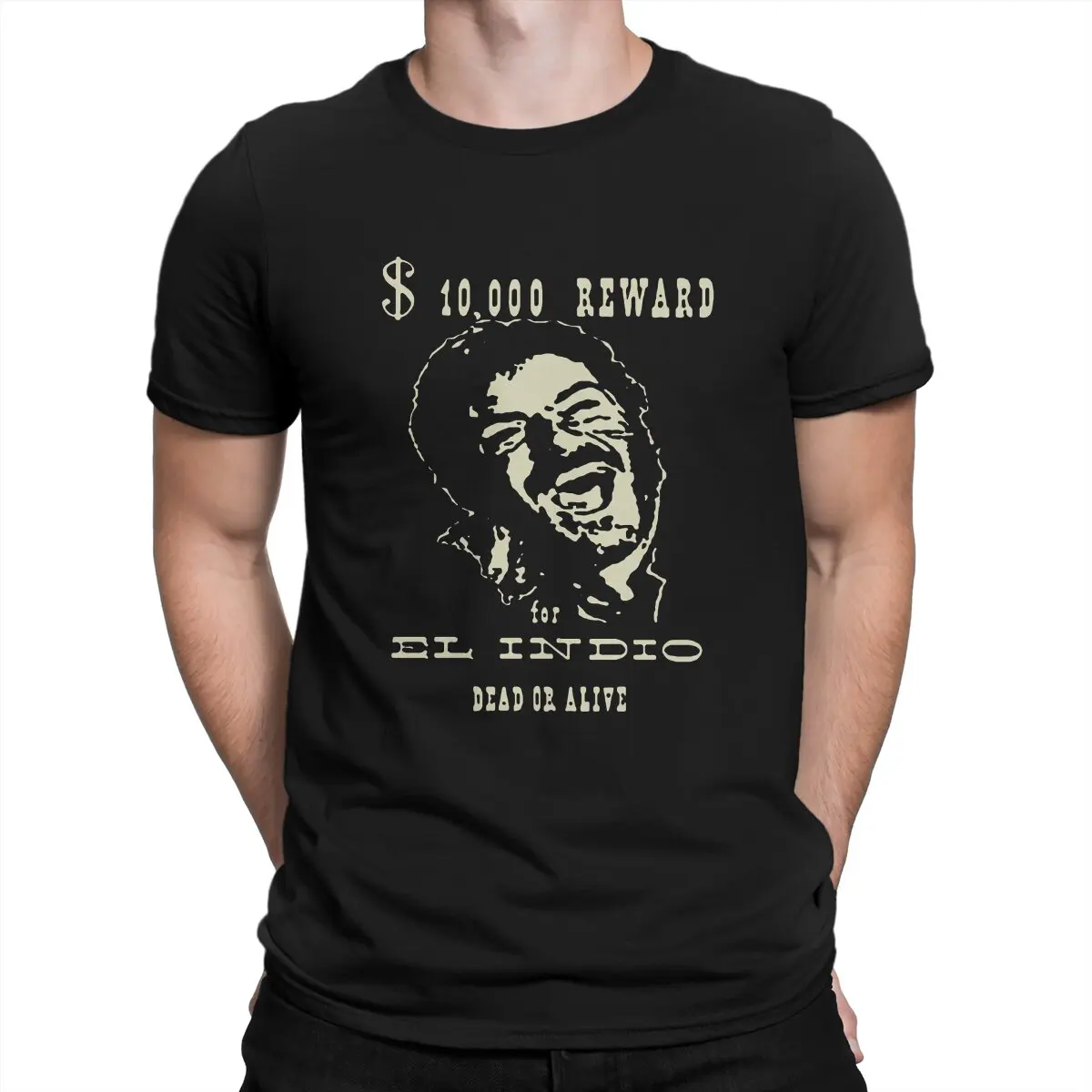 

El Indio Classic T-Shirts Men The Good The Bad and The Ugly Film Amazing Pure Cotton Tee Shirt Crewneck Short Sleeve T Shirts