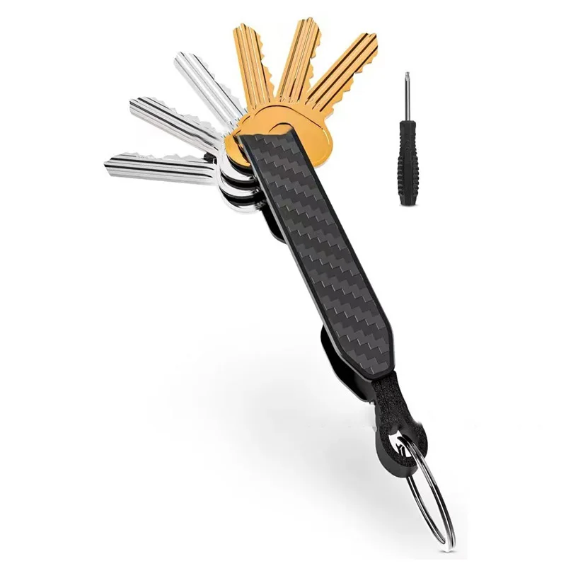 Органайзер для ключей мужчин-компактный металлический держатель