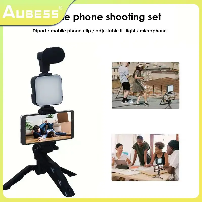 

Cell Phone Tripod Led Beauty Leg Pocket Fill Light Handheld Mini Photography Conference Light Live Desktop Square Light