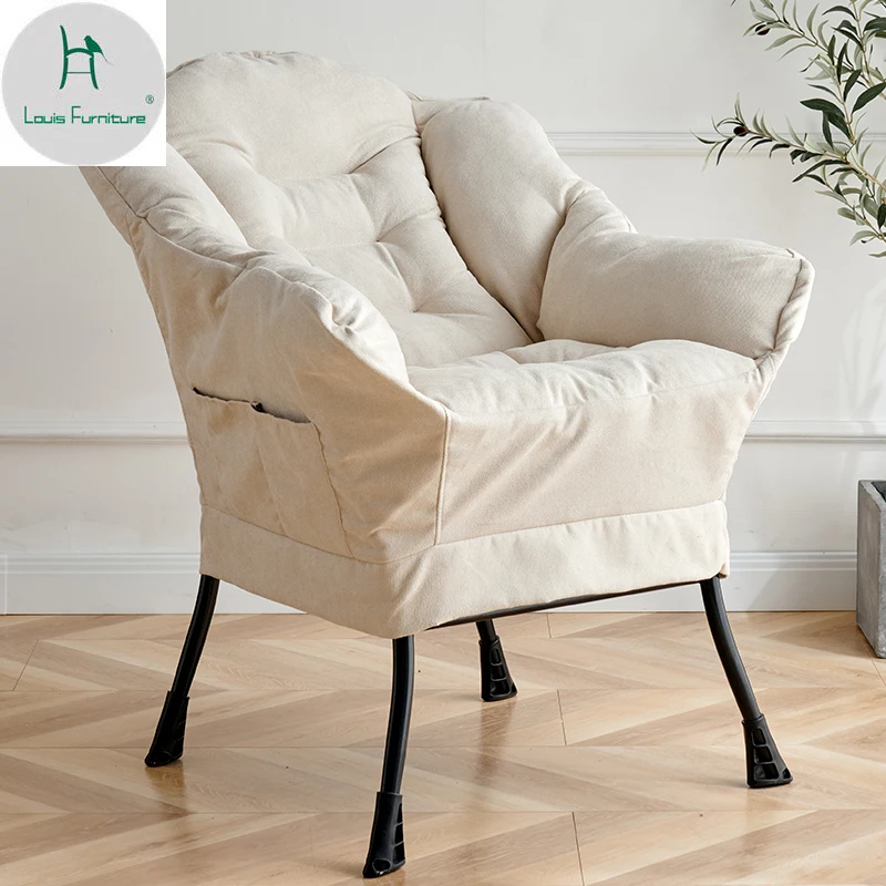 

Lazy Sofa Chair Single Dormitory Computer Bedroom Home Furniture Lounge Balcony Recliner Folding Back Chair