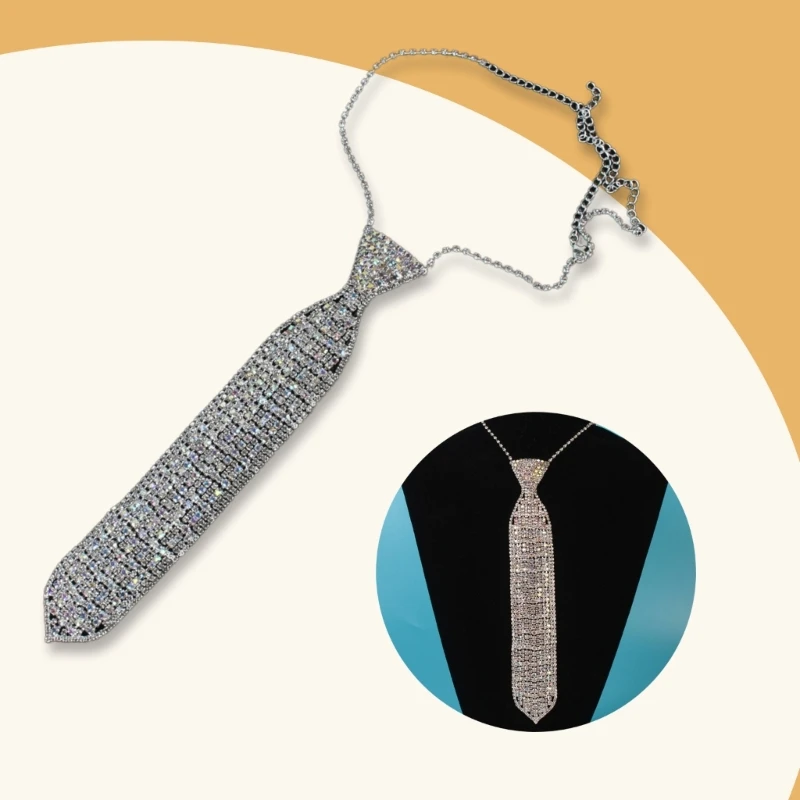 Галстук в стиле панк JK регулируемый галстук для девочек-подростков мерцающий со