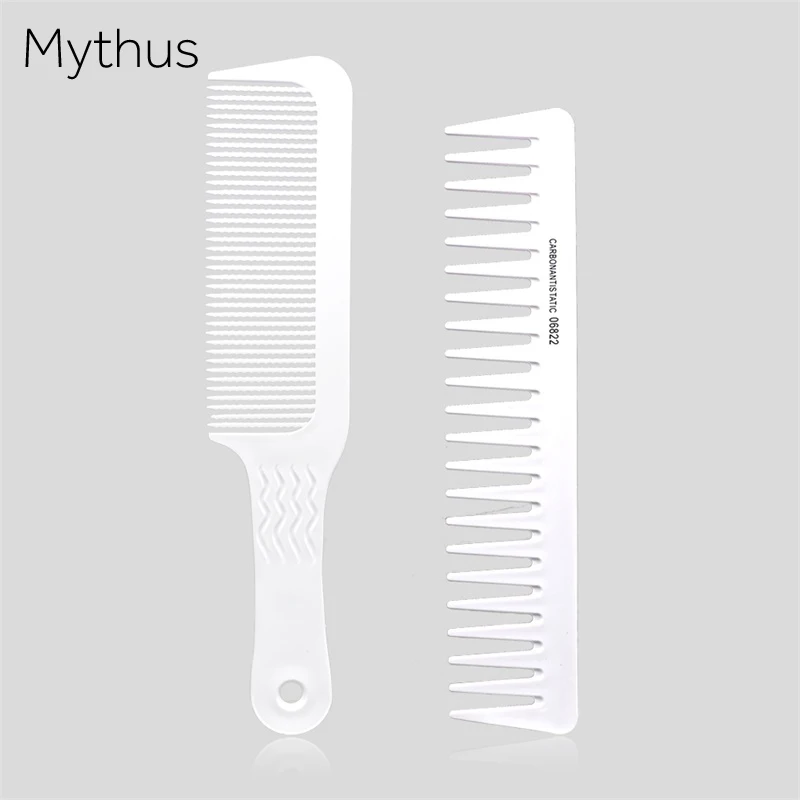 

Professional Flat Top Comb ABS Wide Tooth Comb Anti-static Barber Clipper Comb Stylist Stylig Tools Accessories Hair Comb Set