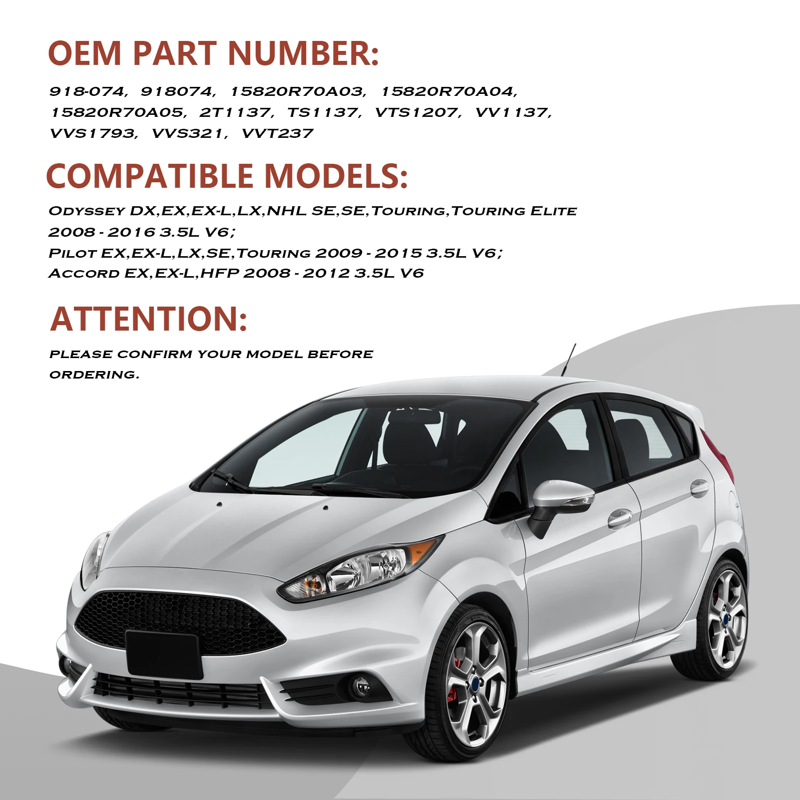 Электромагнитный электромагнитный клапан VVT для Honda Odyssey 2008-2016 Pilot 2009-2015 Accord 2008-2012