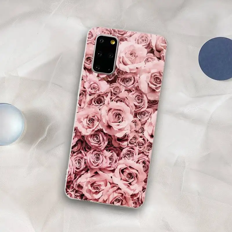 Etui na telefon Flower Pink do Samsung S21 A10 Redmi Note 7 9 Huawei P30Pro Honor 8X 10i cover