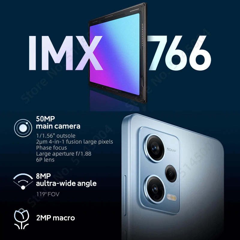 Global ROM Xiaomi Redmi Note 12 Pro 128GB/256GB Smartphone 50MP Camera OLED Display 5000mAh 67W Fast Charge MTK Dimensity 1080
