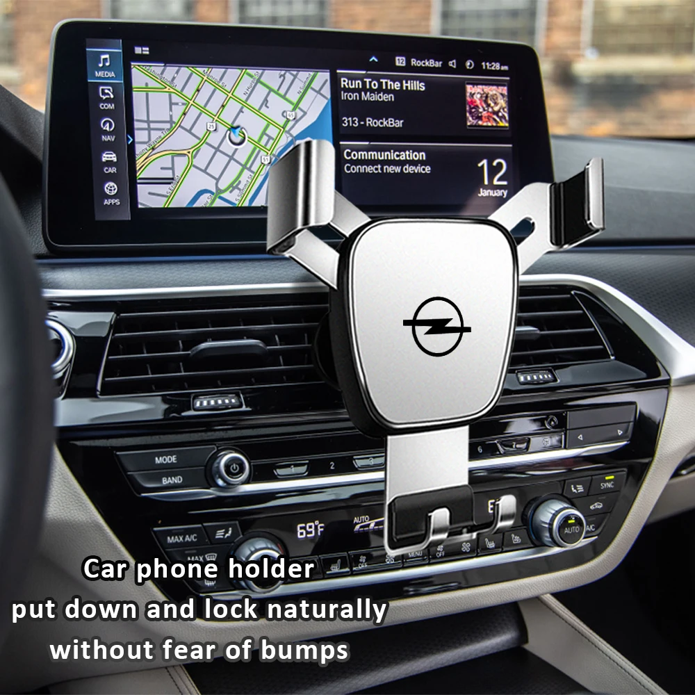

Trapezoid Gravity Car Phone Holder Support Auto Air Vent Mobile GPS Clip Mount Bracket For Opel Astra J H G K Insignia Corsa D B
