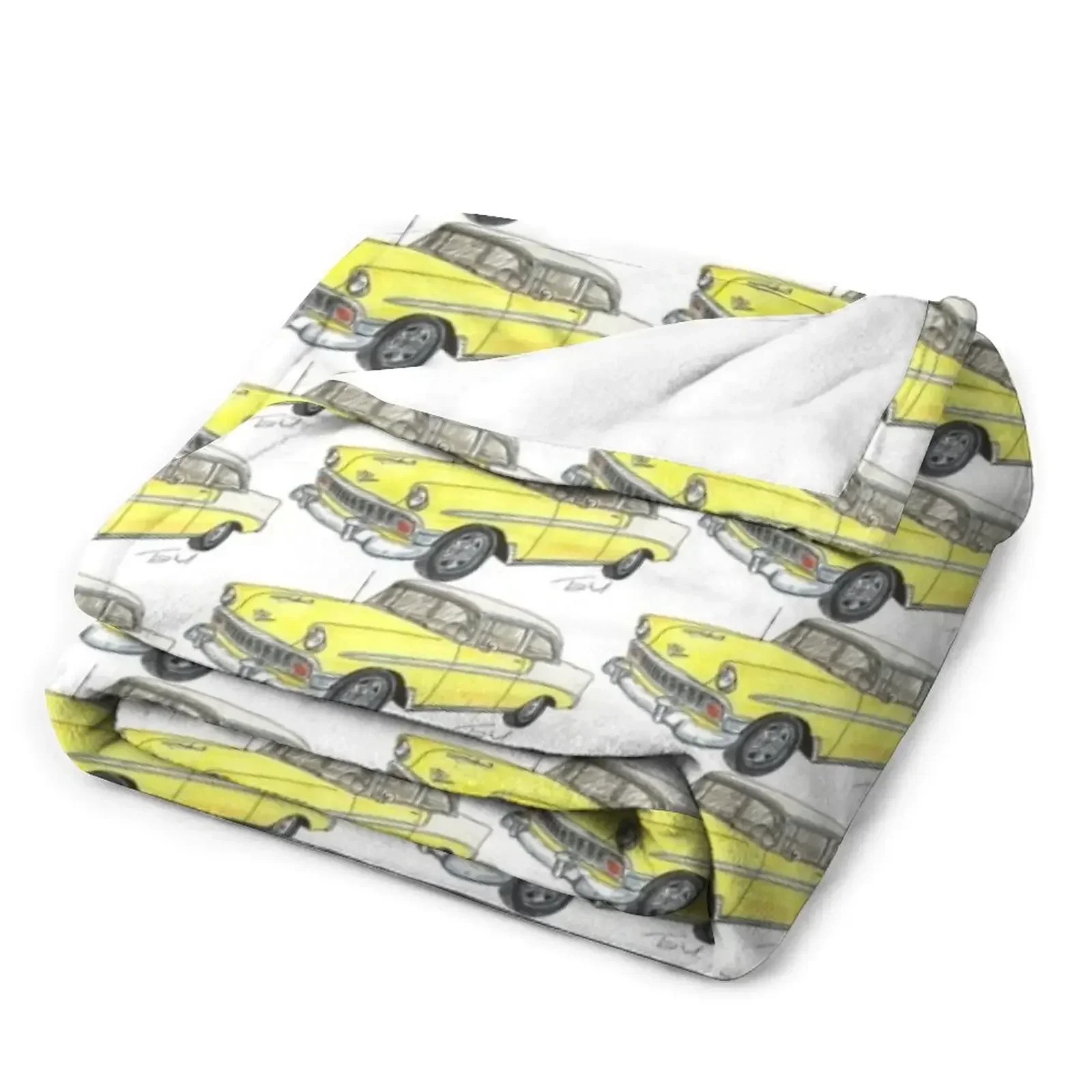 Бело-желтое одеяло Belair 1956 с 2 дверями модное летнее покрывало одеяла для сна