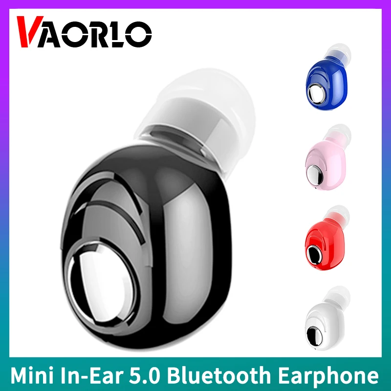 

Mini In-Ear 5.0 Bluetooth Earphone Portable Invisible HiFi Wireless Headset With Mic Handsfree Sports Earbud For All SmartPhones