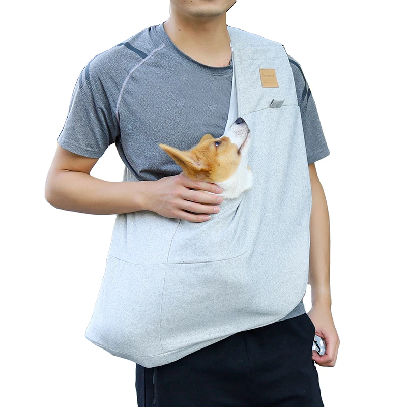 Вместительная мягкая льняная дышащая Сумка-слинг для путешествий на открытом