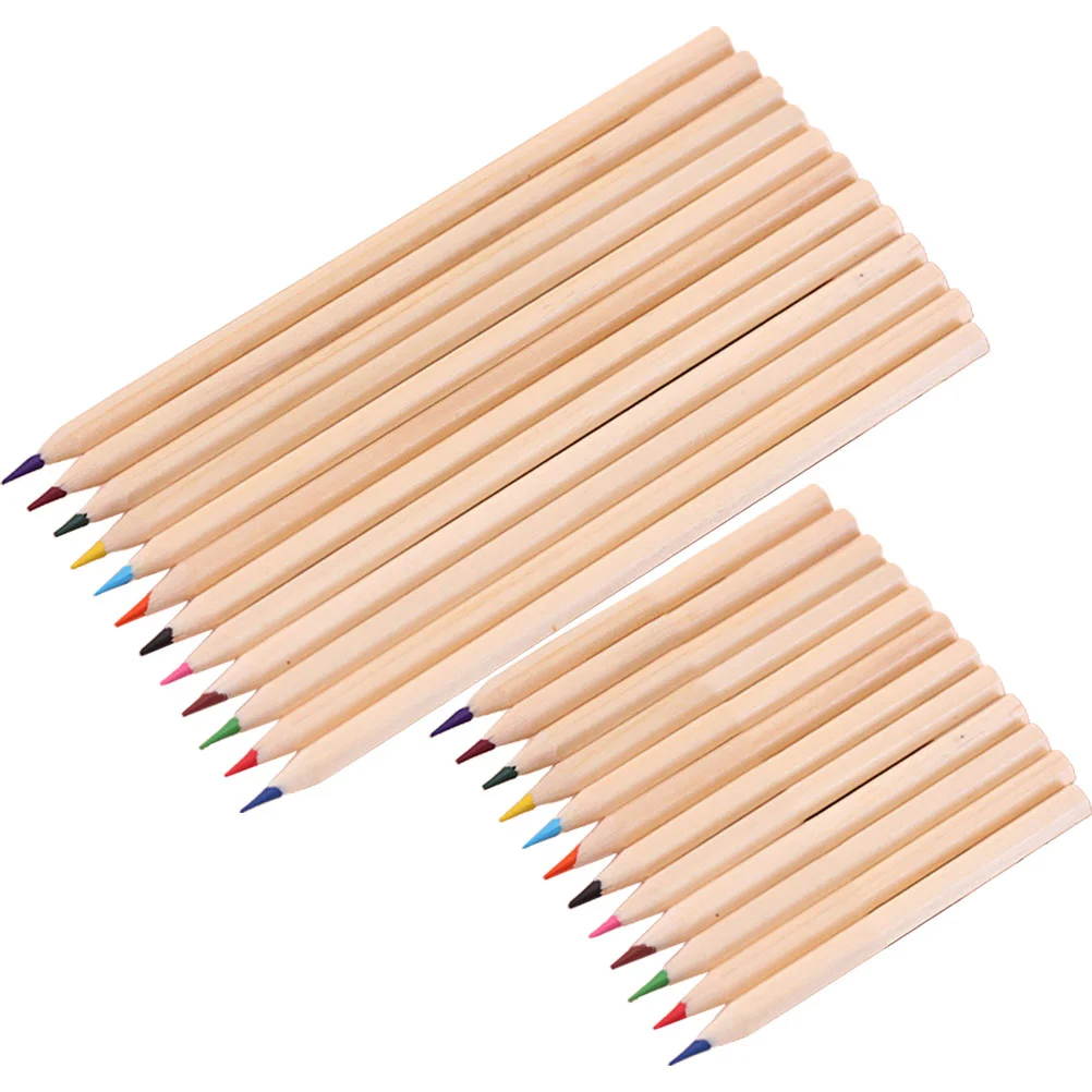 

24Pcs Portable Kids Pencils Multi-function Pencils Household Drawing Pencils Painting Supplies