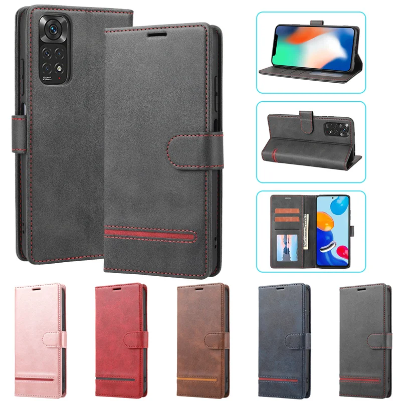 

POCO M4 Pro 5G Case for Xiaomi POCO M4 Pro 5G Cover Retro Flip Leather Phone Case on For Funda Xiaomi PocoM4 M 4 Pro 5G Cases
