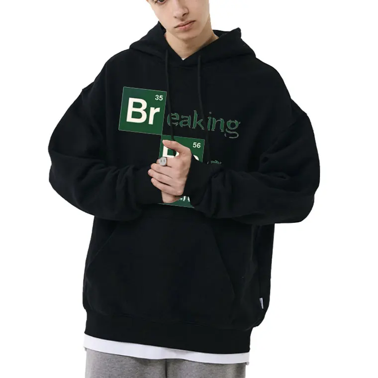 

TV Series Breaking Bad Cornhole Champs Letter Logo Print Hoodies Heisenberg Men Women Vintage Loose Hoodie Hip Hop Sweatshirt