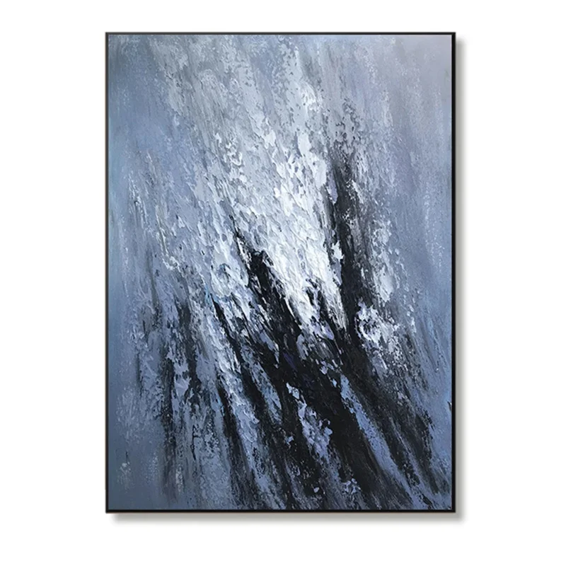Ручная роспись маслом текстурированная настенная живопись абстрактная Anow Mountain