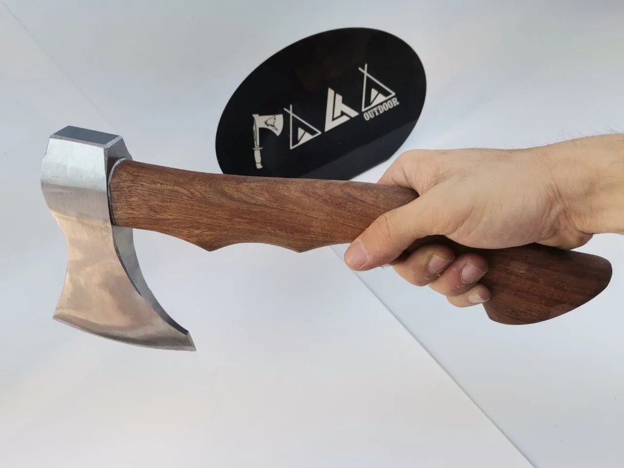 구매 PALTA Elm 캠핑 도끼 생존 Machete Multitool 도끼 Tomahawk 도끼 손으로 만든 단조 탄소강 전술 사냥 야외 2021