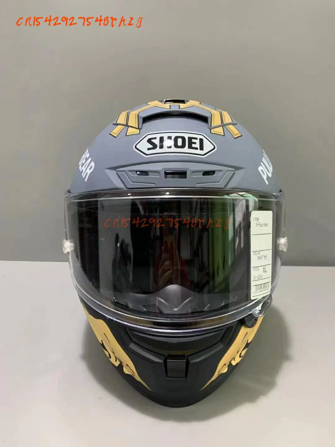 

Unisex Motorcycle Helmet ABS SHOEI X-14 Gold Ant Four Seasons Full Helmets Men Women