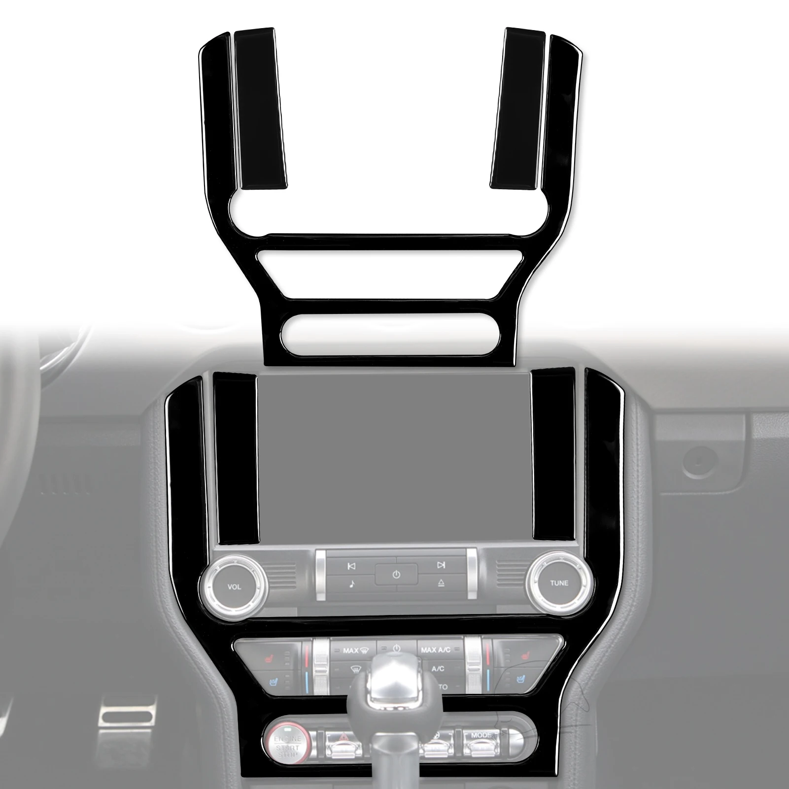 

Декоративная наклейка на панель центральной консоли для Ford Mustang 2015 2016 2017 2018 2019 2020, автомобильные аксессуары из АБС-пластика