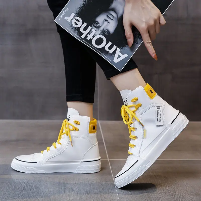 Shoes Women 2023 New Snmmer Plus Velvet Womens Boots Casual Flat High-top Shoes Plus Velvet Womens Platform Heels Sports Shoes