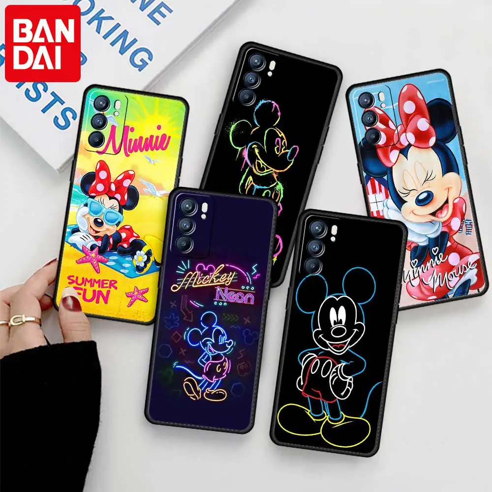 

Mickey Mouse Case for Oppo A53 F19 A93 A15 A52 A9 A5 A54 A16 A95 A31 2020 A5s A3s A12e A16s A72 A32 Silicone Phone Cover