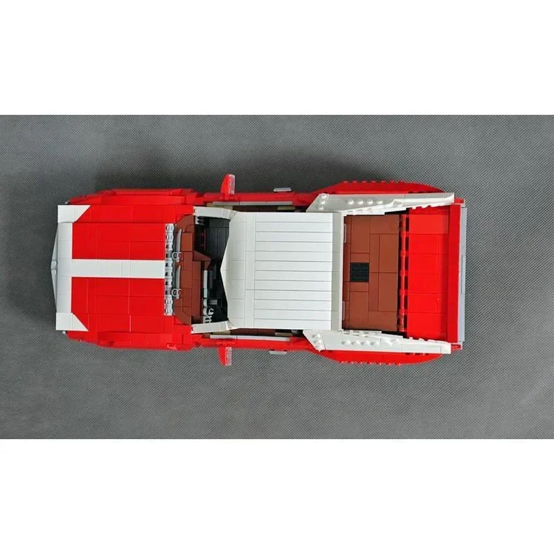 MOC- 155061 Красный новый суперкар в сборе строительный блок модель1492 детали