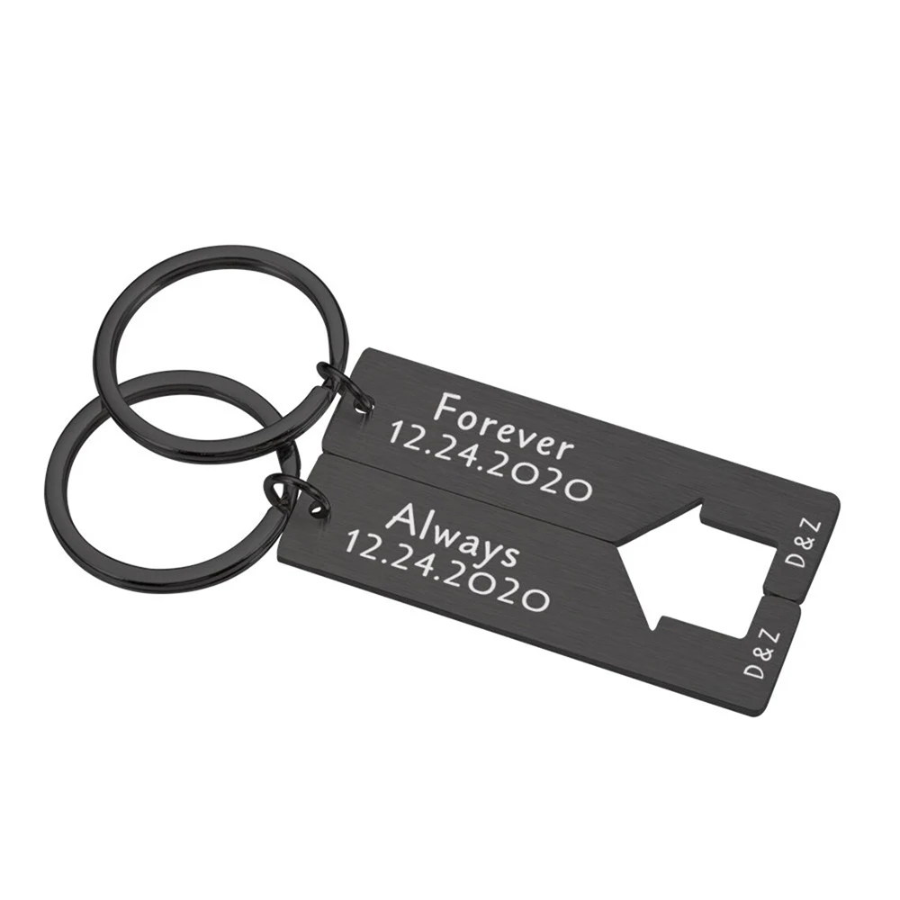 Персонализированный брелок для ключей на заказ романтичное украшение Дня