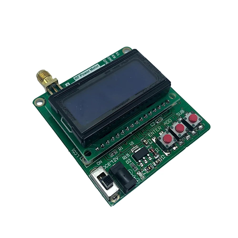 

Цифровой измеритель мощности с ЖК-дисплеем, от-75 дБм до + 16 дБм, постоянный ток 6-12 В, 1-600 МГц, регулируемый измеритель мощности затухания с автоматической подсветкой