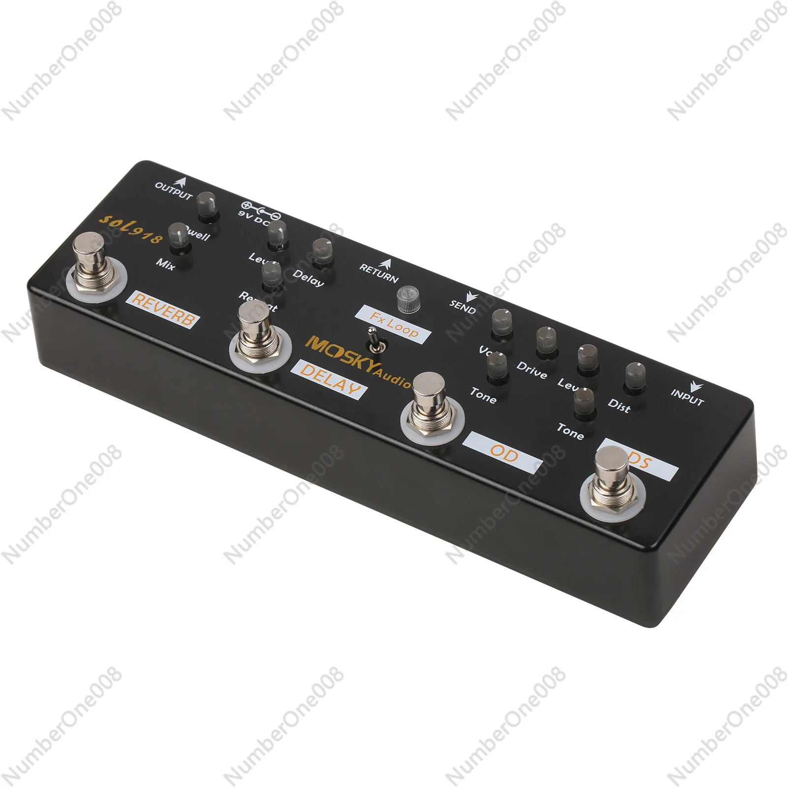 SOLO918 Педаль эффектов с задержкой реверберации педаль FX Guitarra Overdrive LOOP DELAY REVERB