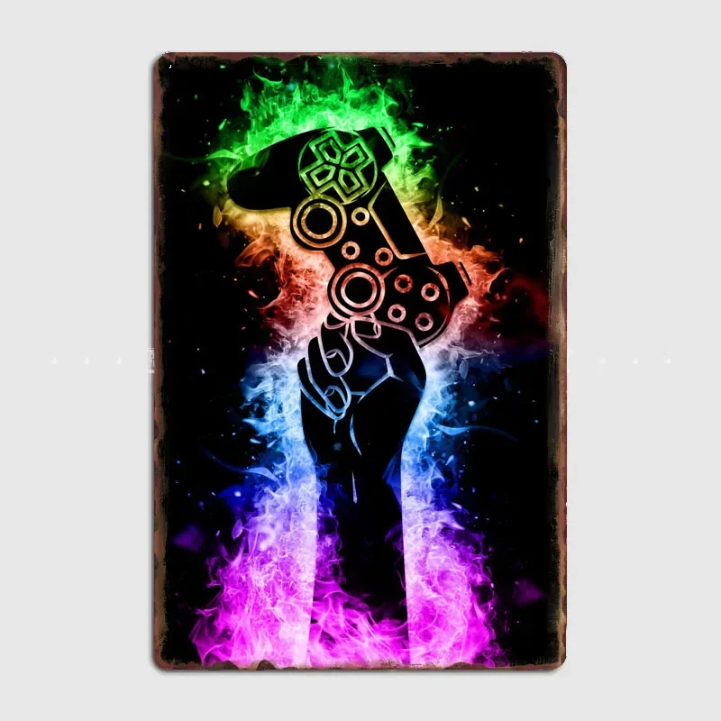 Металлическая вывеска Gamer Office